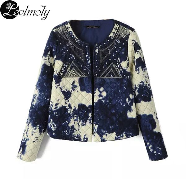 new style womens full sleeve cassel open stitch vintage ink print fashion female coat yc11406, White;black
new style womens full sleeve cassel open stitch vintage ink print fashion female coat yc11406, White;black