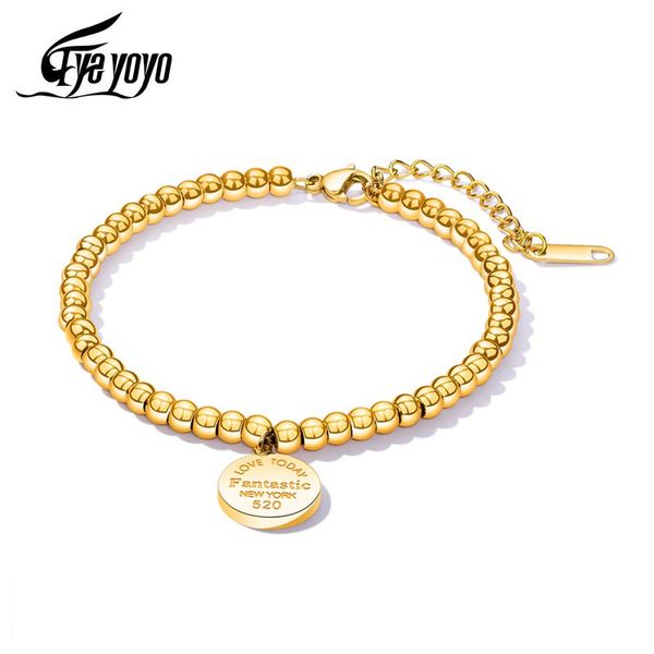 eyeyoyo 520 declaration of love stainless steel beads bracelet for women girls 3 colors, Black
eyeyoyo 520 declaration of love stainless steel beads bracelet for women girls 3 colors, Black