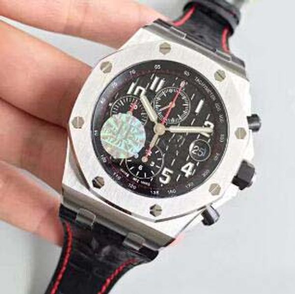 luxury automatic mechanical chronograph watch for men leather 42mm cal.3126 stainless satch panda volcano mens wristwatches, Slivery;brown
luxury automatic mechanical chronograph watch for men leather 42mm cal.3126 stainless satch panda volcano mens wristwatches, Slivery;brown