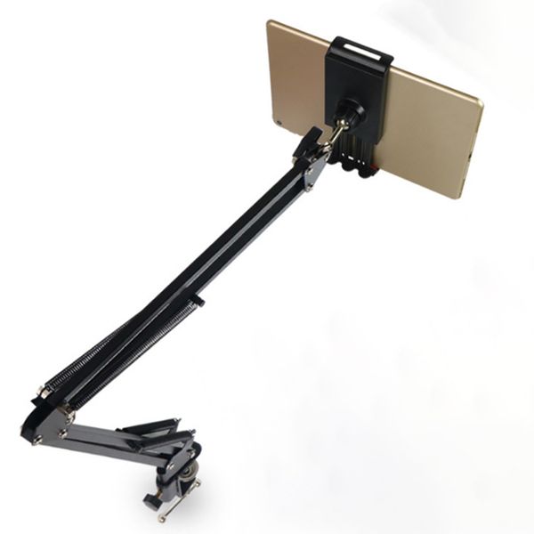 flexible phone tablet stand long arm 360 degree mount for bed desktop