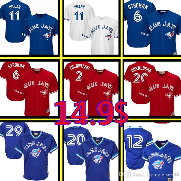 Blue Jays 11 Kevin Pillar 6 Marcus Stroman Men's 20 Josh Donaldson 29 Joe Carter 12 Roberto Alomar Baseball Jerseys
Blue Jays 11 Kevin Pillar 6 Marcus Stroman Men's 20 Josh Donaldson 29 Joe Carter 12 Roberto Alomar Baseball Jerseys