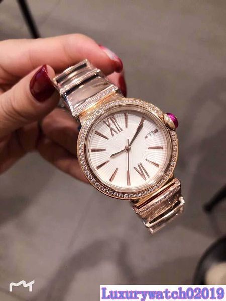gorgeous style 33mm quartz white dial womens bracklet watches 316l stainless steel case gold diamond bezel and mother of pearl dial, Slivery;brown
gorgeous style 33mm quartz white dial womens bracklet watches 316l stainless steel case gold diamond bezel and mother of pearl dial, Slivery;brown