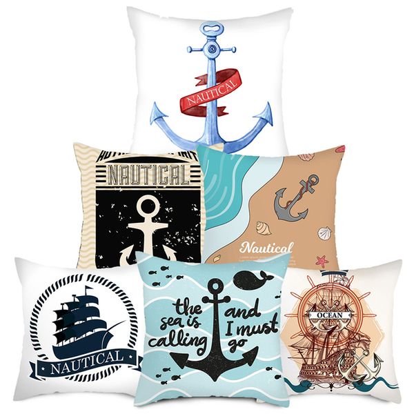 fuwatacchi anchor throw pillowcase cushion cover sea blue printed pillow cover for home chair decorative rudder pillowcases
fuwatacchi anchor throw pillowcase cushion cover sea blue printed pillow cover for home chair decorative rudder pillowcases
