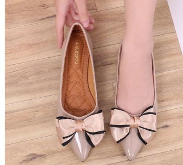 2019 bowknot women's shoes in spring and autumn with new style flat bottom pointed end shallow mouth @129, Black
2019 bowknot women's shoes in spring and autumn with new style flat bottom pointed end shallow mouth @129, Black
