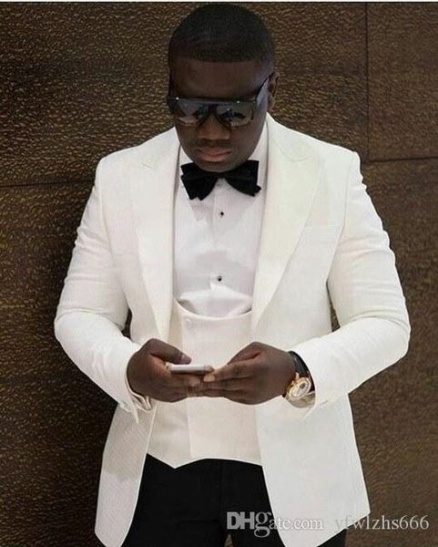 ivory wedding tuxedos slim fit suits for men groomsmen suit three pieces prom formal suits (jacket+pants+vest+tie) 124, Black;gray
ivory wedding tuxedos slim fit suits for men groomsmen suit three pieces prom formal suits (jacket+pants+vest+tie) 124, Black;gray