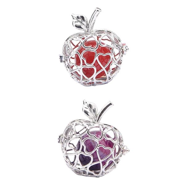2pcs hollow apple shape natural agate cage locket pendant with add your own pearls stones rock to create a pendant charms fit necklace, Silver
2pcs hollow apple shape natural agate cage locket pendant with add your own pearls stones rock to create a pendant charms fit necklace, Silver