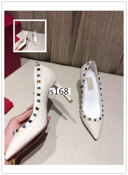 luxury patent pointed toe 2-strap leather women pointed toe pumps rivet stiletto heels high heels wedding dress shoes 8.5cm size 39, Black
luxury patent pointed toe 2-strap leather women pointed toe pumps rivet stiletto heels high heels wedding dress shoes 8.5cm size 39, Black
