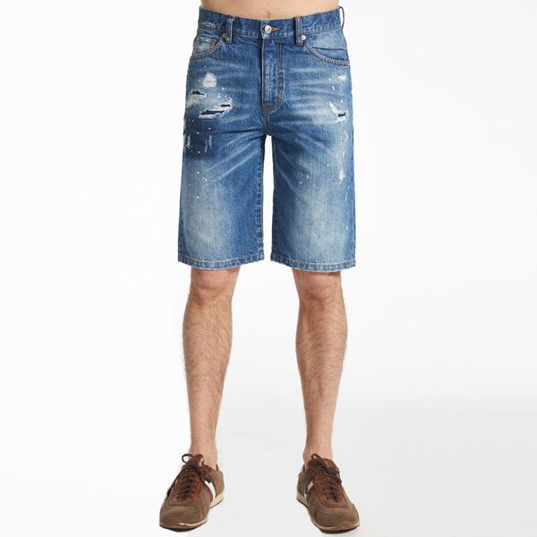 jeans men 2019 new hole denim shorts men's trend loose straight summer thin section patch casual five points shorts, Blue
jeans men 2019 new hole denim shorts men's trend loose straight summer thin section patch casual five points shorts, Blue