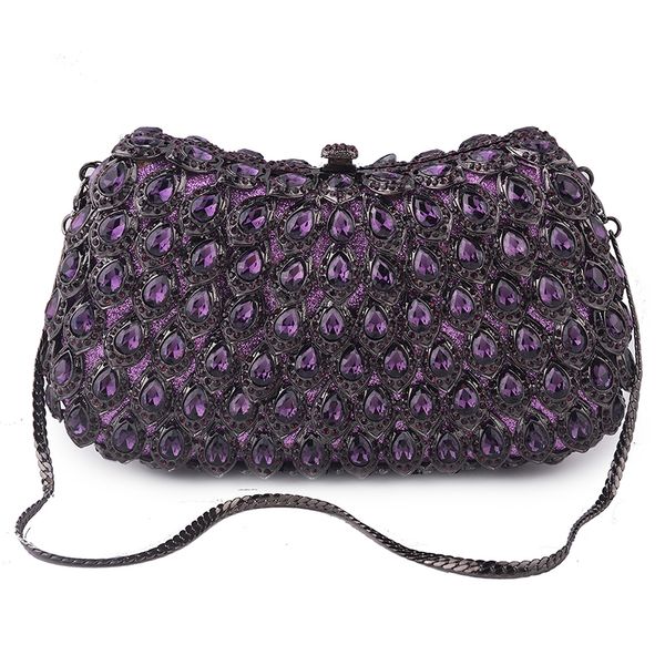 2019 purple rhinestone clutch bag women bags ladies dinner purse fashion crystal female party messenger chain handbag
2019 purple rhinestone clutch bag women bags ladies dinner purse fashion crystal female party messenger chain handbag