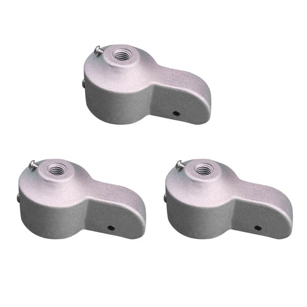 3pcs 2'' truck with internal & external pulleys stationary cast aluminum for internal halyard
3pcs 2'' truck with internal & external pulleys stationary cast aluminum for internal halyard
