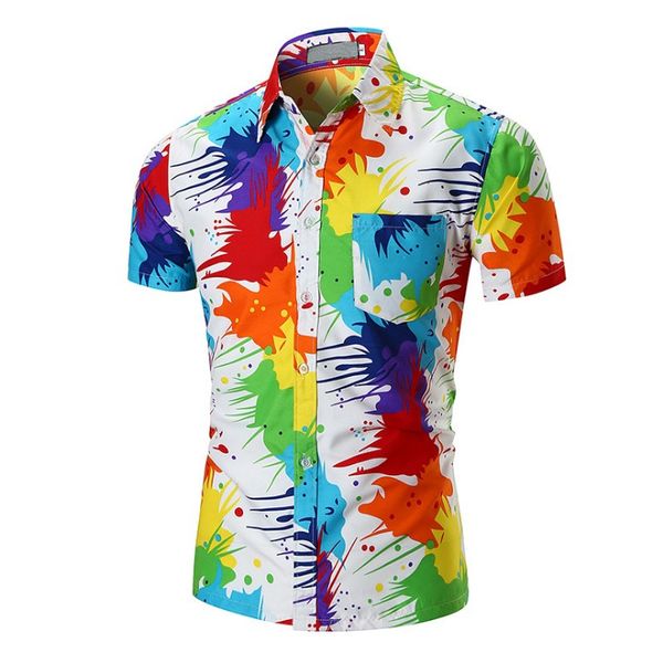 summer men hawaiian shirt short sleeve lapel vacation casual streetwear blouse colorful printed mens shirts white, White;black
summer men hawaiian shirt short sleeve lapel vacation casual streetwear blouse colorful printed mens shirts white, White;black