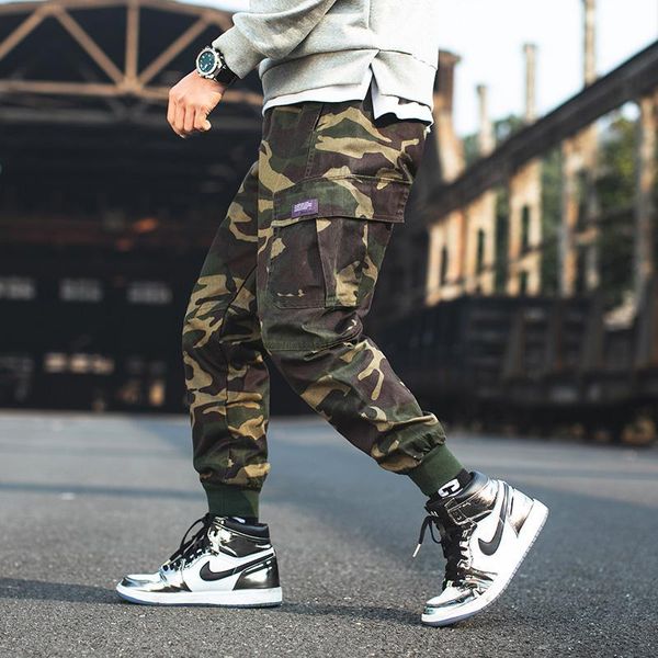 m-3xl mens cuffed camo cargo pants style elastic waist loose camouflage trousers ankle length urban clothing for men, Black
m-3xl mens cuffed camo cargo pants style elastic waist loose camouflage trousers ankle length urban clothing for men, Black
