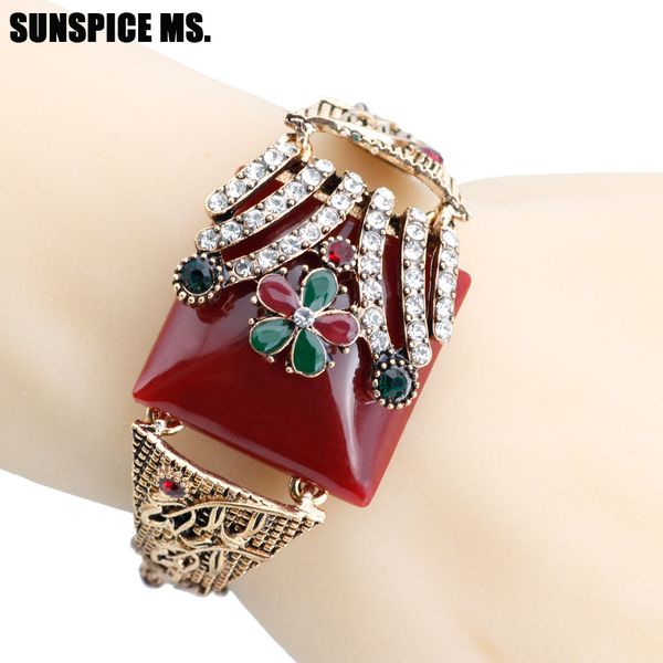 2018 morocco vintage flower cuff bracelets for women resin crystal bangle bohemia pastoral style natural stone jewelry wholesale, White
2018 morocco vintage flower cuff bracelets for women resin crystal bangle bohemia pastoral style natural stone jewelry wholesale, White