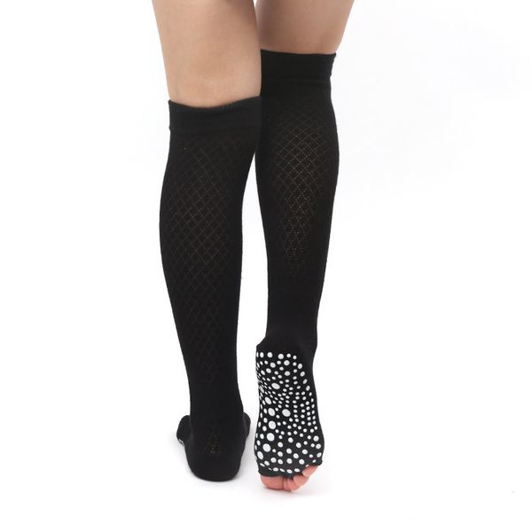 women knee-high socks yoga socks anti-slip quick-dry damping pilates ballet toes good grip for lady cotton sports, Black
women knee-high socks yoga socks anti-slip quick-dry damping pilates ballet toes good grip for lady cotton sports, Black