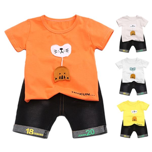 baby boys clothes summer short sleeve cartoon cat print t-shirt +shorts casual costume set 2pcs, White
baby boys clothes summer short sleeve cartoon cat print t-shirt +shorts casual costume set 2pcs, White