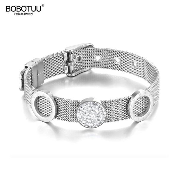 bobotuu bohemia cz crystal round disc charm bracelets jewelry for women rose gold stainless steel adjustable bracelet bb19096, Golden;silver
bobotuu bohemia cz crystal round disc charm bracelets jewelry for women rose gold stainless steel adjustable bracelet bb19096, Golden;silver