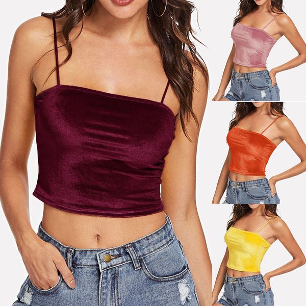 korean clothes chemise femme fashion women solid sleeveless cold shoulder short navel sling camis tee shirt femme, White
korean clothes chemise femme fashion women solid sleeveless cold shoulder short navel sling camis tee shirt femme, White
