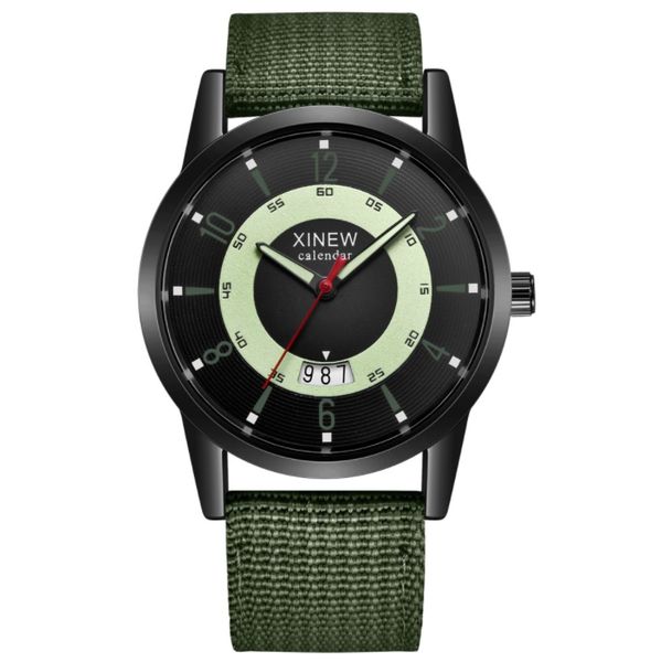 men's xinew brand watch nylon strap calendar watch student outdoor sports solid color casual quartz movement watches wholesale, Slivery;brown
men's xinew brand watch nylon strap calendar watch student outdoor sports solid color casual quartz movement watches wholesale, Slivery;brown