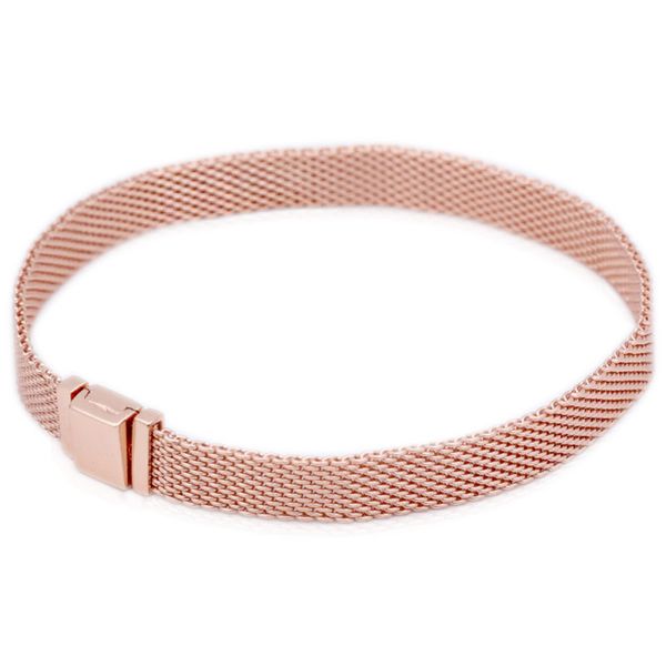 new 925 sterling silver bracelet rose gold woven mesh reflexions bracelets bangle fit women bead charm diy fine jewelry, Black
new 925 sterling silver bracelet rose gold woven mesh reflexions bracelets bangle fit women bead charm diy fine jewelry, Black