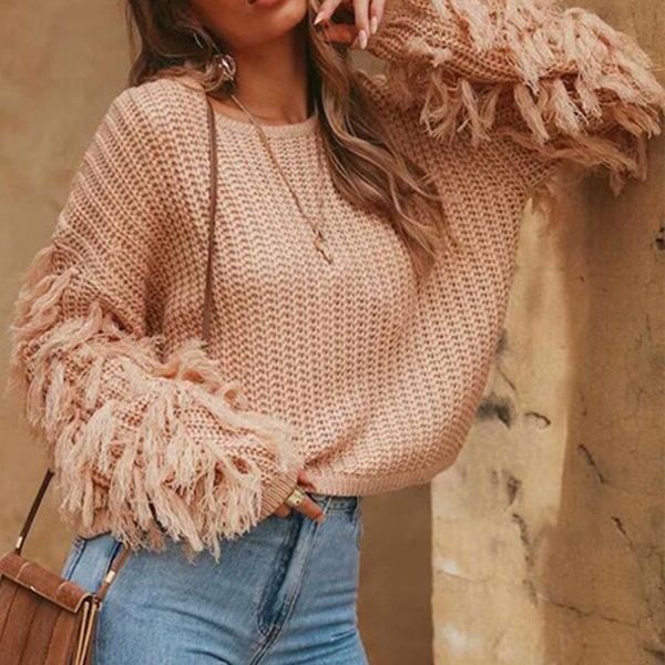 winter sweater women casual solid pullovers o-neck long sleeve tassel loose sweaters trendy jumpers knitted blouse, White;black
winter sweater women casual solid pullovers o-neck long sleeve tassel loose sweaters trendy jumpers knitted blouse, White;black