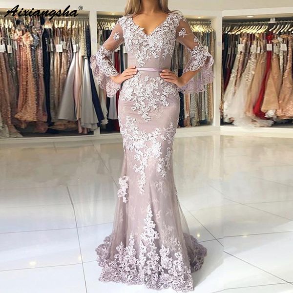lilac muslim evening dress with sleeves vestidos largos lace beaded islamic dubai lebanon mermaid elegant long evening gown 2019, White;black
lilac muslim evening dress with sleeves vestidos largos lace beaded islamic dubai lebanon mermaid elegant long evening gown 2019, White;black