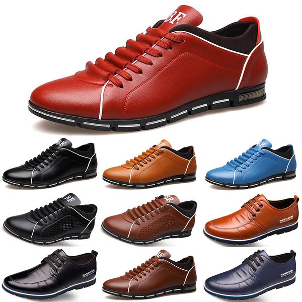 2020 designer men leather casual shoes black navy blue brown business fashion flat party mens trainers sneaker color3
2020 designer men leather casual shoes black navy blue brown business fashion flat party mens trainers sneaker color3