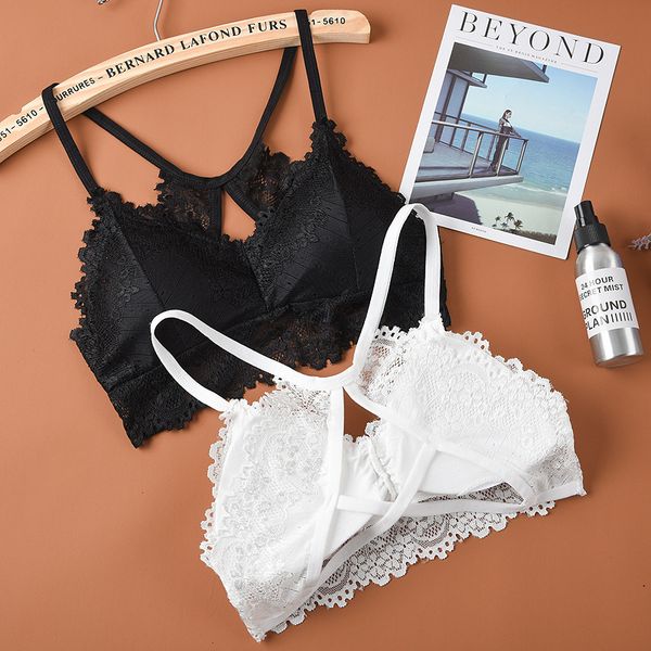 woman deep v cross embroidery lace bra y backless seamless underwear fitness black white girl tank breathable vest v024
woman deep v cross embroidery lace bra y backless seamless underwear fitness black white girl tank breathable vest v024