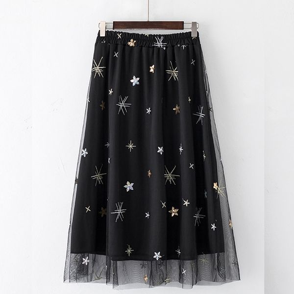 black vintage tulle skirt plus size swing ball gown summer ladies flower print high waist pleated midi skirt for women faldas
black vintage tulle skirt plus size swing ball gown summer ladies flower print high waist pleated midi skirt for women faldas