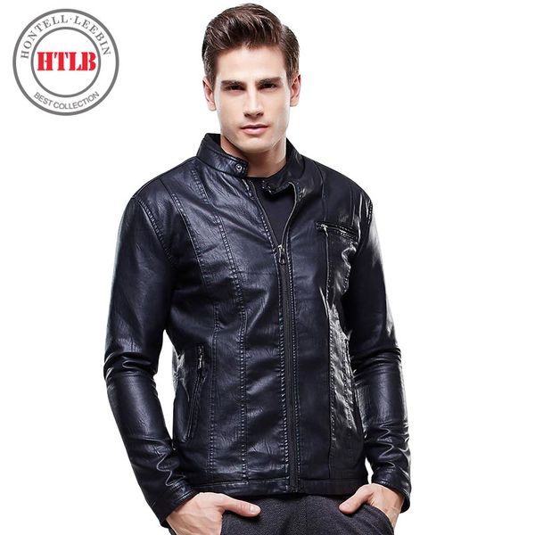 htlb new brand men leather jacket male autumn winter leather jacket male fashion coat men 8627, Black
htlb new brand men leather jacket male autumn winter leather jacket male fashion coat men 8627, Black