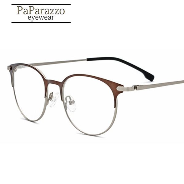 papa alloy glasses frame men ultralight women vintage round prescription eyeglasses retro optical frame screwless eyewear 7056, Black
papa alloy glasses frame men ultralight women vintage round prescription eyeglasses retro optical frame screwless eyewear 7056, Black