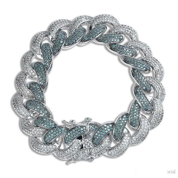 18mm men's chunky iced zircon miami cuban link bracelet bling hip hop jewelry gold silver cubic cz cuban chain bracelet 7inch 8inch, Black
18mm men's chunky iced zircon miami cuban link bracelet bling hip hop jewelry gold silver cubic cz cuban chain bracelet 7inch 8inch, Black