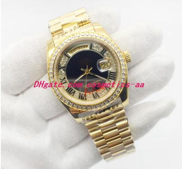 luxury mens sports watch 228206 series 36mm gold roman big diamonds numerals dial sapphire automatic movement watch, Slivery;brown
luxury mens sports watch 228206 series 36mm gold roman big diamonds numerals dial sapphire automatic movement watch, Slivery;brown