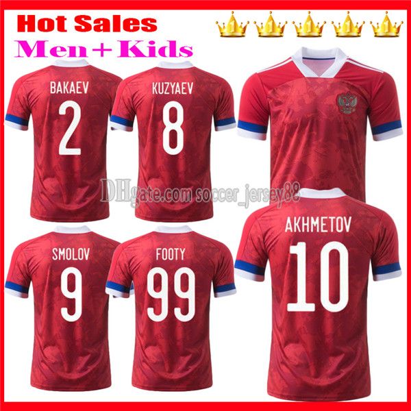 men + kids kits 2020 2021 russia soccer jerseys dzyuba golovin akhmetov smolov arshavin russian camisa de futebol home red football shirts, Black;yellow
men + kids kits 2020 2021 russia soccer jerseys dzyuba golovin akhmetov smolov arshavin russian camisa de futebol home red football shirts, Black;yellow