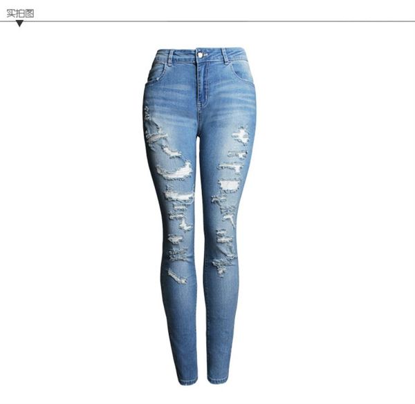 fashion women designer jeans plus size womans clothes womens femme ripped jeans woman simplicity high waist little feet pencil pants 50201, Blue
fashion women designer jeans plus size womans clothes womens femme ripped jeans woman simplicity high waist little feet pencil pants 50201, Blue