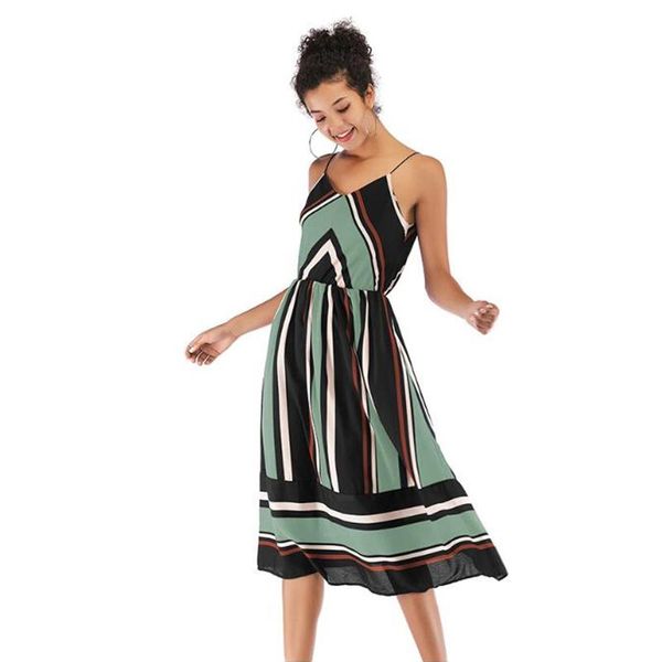2020 female spring new v-neck spaghetti strap casual dress women summer sleeveless splicing color dresses ladies a-line knee, Black;gray
2020 female spring new v-neck spaghetti strap casual dress women summer sleeveless splicing color dresses ladies a-line knee, Black;gray