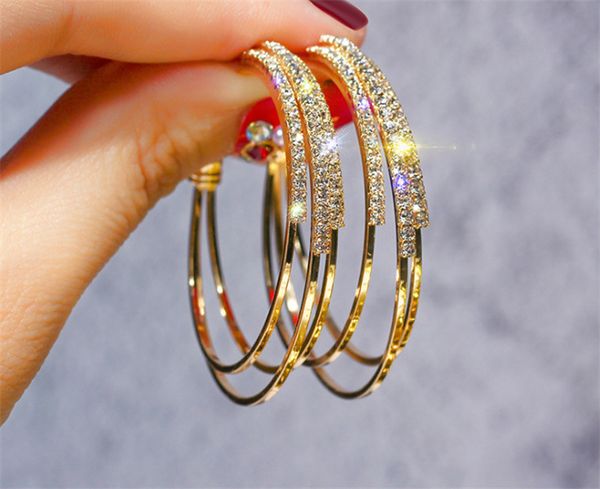 925 silver needle european and american exaggerated full diamond geometric ring earrings c-shaped ear rings earrings pendant earrings female
925 silver needle european and american exaggerated full diamond geometric ring earrings c-shaped ear rings earrings pendant earrings female