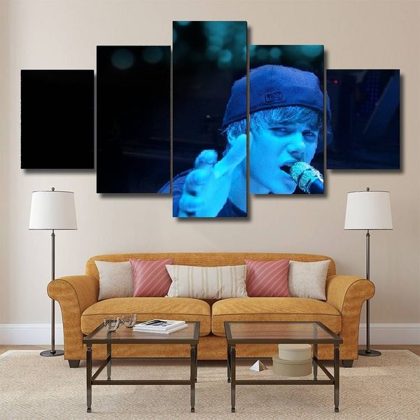 5pcs/set unframed justin bieber with microphone oil painting on canvas giclee wall art painting art picture for home decor
5pcs/set unframed justin bieber with microphone oil painting on canvas giclee wall art painting art picture for home decor