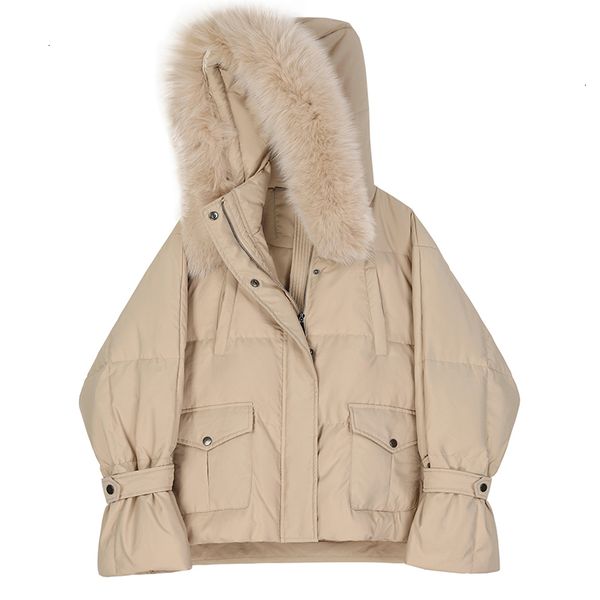 loose fit big size warm down jacket new fur hooded long sleeve warm women parkas fashion tide autumn winter 2020, Black
loose fit big size warm down jacket new fur hooded long sleeve warm women parkas fashion tide autumn winter 2020, Black