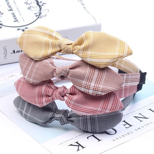 han edition children hair fashion grid ears hoop bow head band wide cloth art boutique c35, Slivery;white
han edition children hair fashion grid ears hoop bow head band wide cloth art boutique c35, Slivery;white