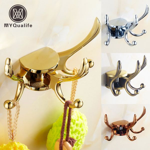 4-colors wall mounted flexible rotation bathroom towel hooks antique brass golden chrome bathroom kitchen hanger coat rack
4-colors wall mounted flexible rotation bathroom towel hooks antique brass golden chrome bathroom kitchen hanger coat rack