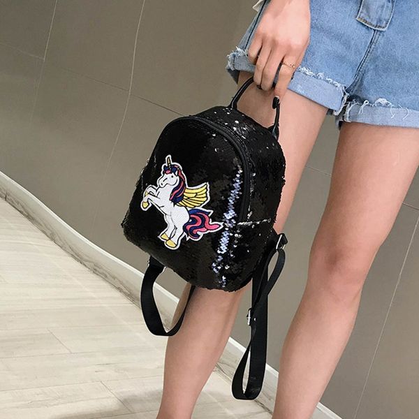 new sequins unicorn small shoulder bag personality laser bright girl children pu backpack handbag kids plush backpack
new sequins unicorn small shoulder bag personality laser bright girl children pu backpack handbag kids plush backpack