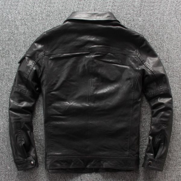 autumn new punck sheep leather mens moto biker sheepskin slim fit turn down collar short leather jacket black pockets coat
autumn new punck sheep leather mens moto biker sheepskin slim fit turn down collar short leather jacket black pockets coat
