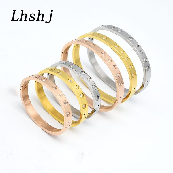 trendy cubic zirconia titanium steel parent-child bracelet set crystal baby bangles open cuff bracelet women accessories, Black
trendy cubic zirconia titanium steel parent-child bracelet set crystal baby bangles open cuff bracelet women accessories, Black