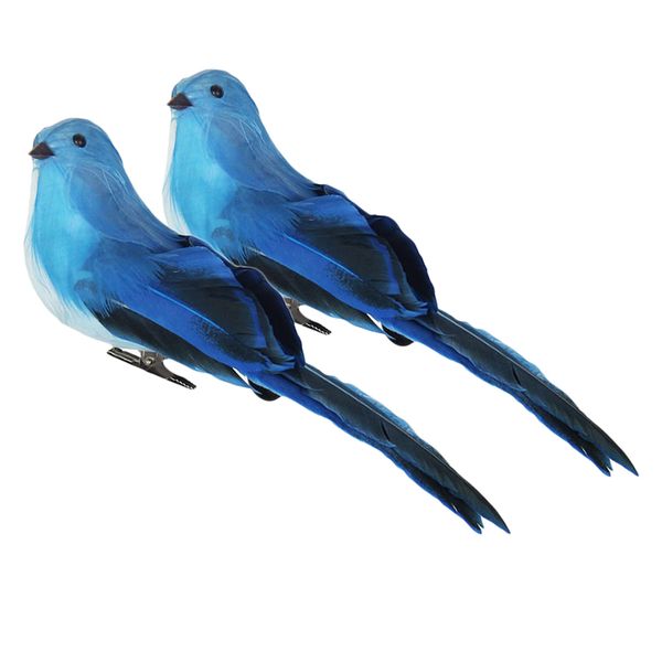 2pcs realistic feathered birds with clip, artificial foam birds crafts for garden parties lawn decor, blue
2pcs realistic feathered birds with clip, artificial foam birds crafts for garden parties lawn decor, blue