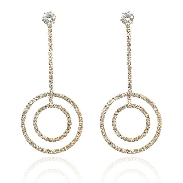 new arrival iced out crystal long tassels hoop earrings fashion jewelry bijoux stud for women girls, Golden;silver
new arrival iced out crystal long tassels hoop earrings fashion jewelry bijoux stud for women girls, Golden;silver