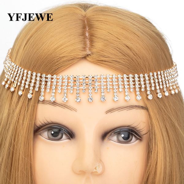 yfjewe new arrival women fashion crystal head chain elastic hair band for girl women hair accessories party wholesale h015, Golden;white
yfjewe new arrival women fashion crystal head chain elastic hair band for girl women hair accessories party wholesale h015, Golden;white