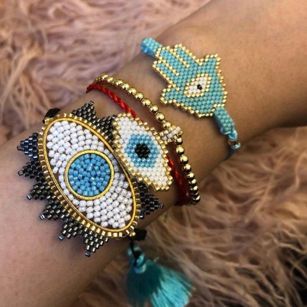 go2boho горячий браслет женщины miyuki турецкий лаки сглаз браслеты pulseras mujer 2020 femme фатима хамса рука ювелирных изделий bileklik, Golden;silver
go2boho горячий браслет женщины miyuki турецкий лаки сглаз браслеты pulseras mujer 2020 femme фатима хамса рука ювелирных изделий bileklik, Golden;silver