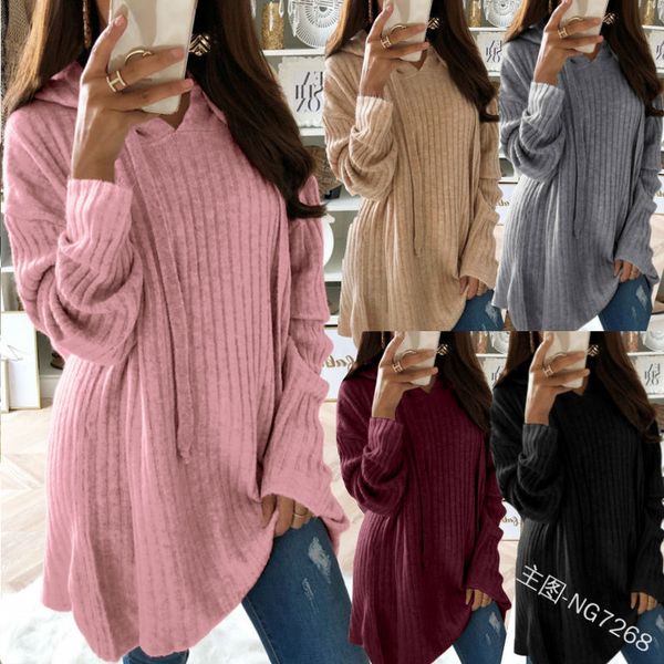 2020 autumn new women's long-sleeved pullover loose hooded sweater blouse 5xl, White;black
2020 autumn new women's long-sleeved pullover loose hooded sweater blouse 5xl, White;black
