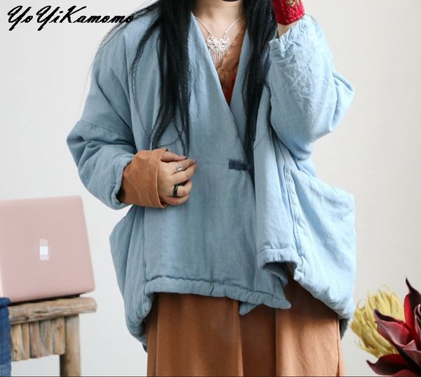 yoyikamomo women parkas 2018 new original thick winter warm solid color denim clothing cotton padded loose women coat, Tan;black
yoyikamomo women parkas 2018 new original thick winter warm solid color denim clothing cotton padded loose women coat, Tan;black