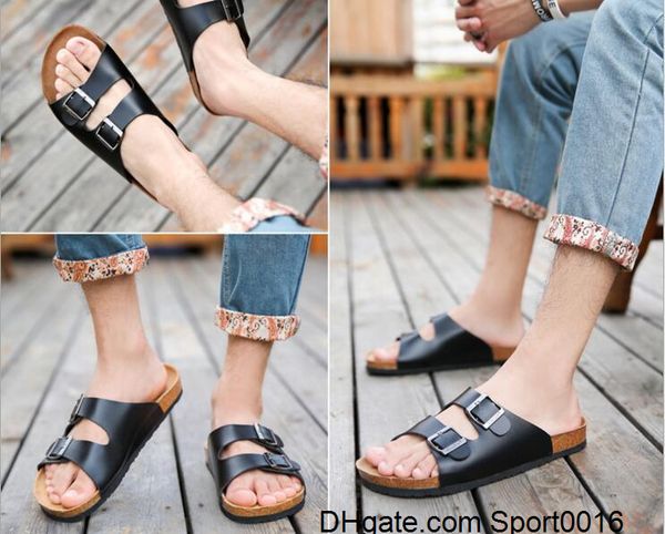fashion summer cork slippers sandals new men women casual beach double buckle printed slip on slides shoe flat plus size xz0s, Black
fashion summer cork slippers sandals new men women casual beach double buckle printed slip on slides shoe flat plus size xz0s, Black